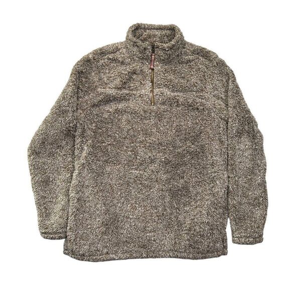Alpine Sherpa Men's Size Medium Putty 1/4 Zip Fleece Pullover - Picture 1 of 13